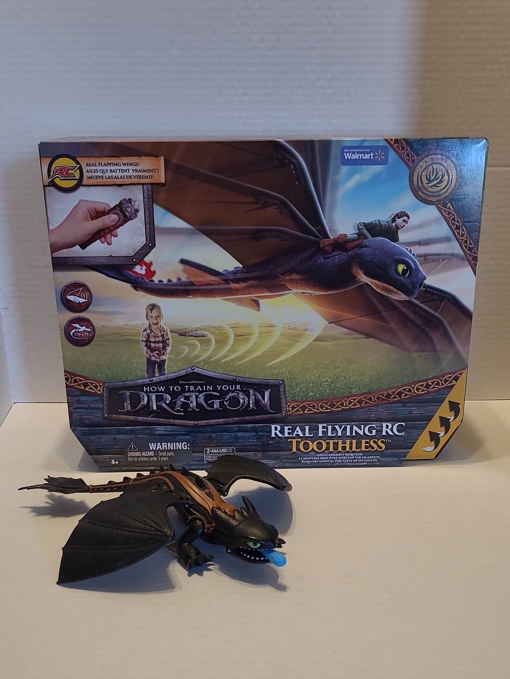 How to Train Your Dragon Real Flying RC Toothless & BONUS Toothless Toy.